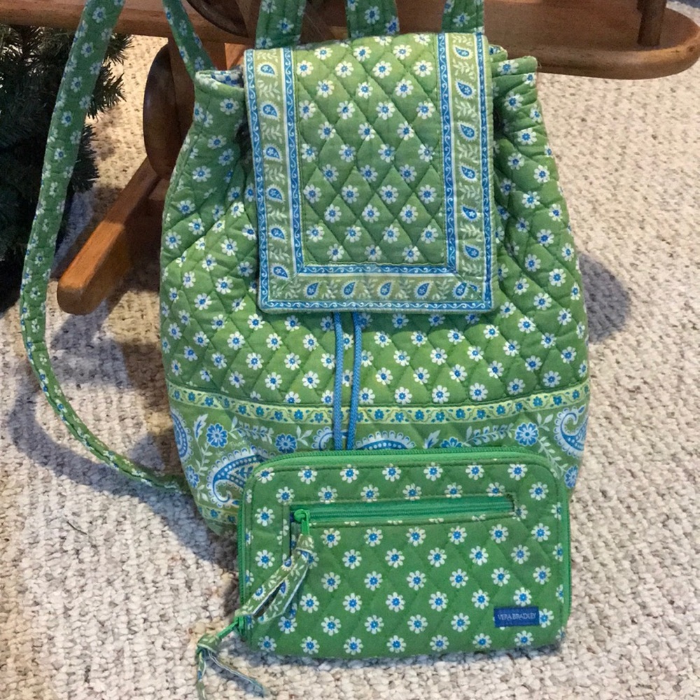 Vera Bradley Backpack and Wallet